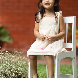 MIRALI Striped Knee Length A-Line Dress-image-0