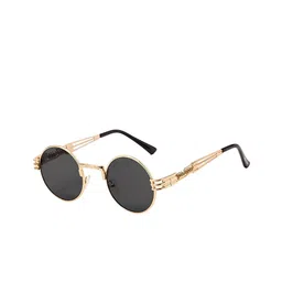First Lens Unisex Round Sunglasses with UV Protected Lens-picture-49
