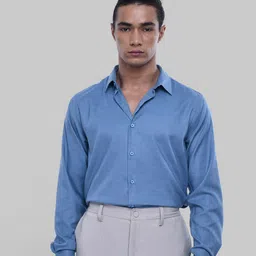 Tailoraedge Men Cutaway Collar Solid Formal Shirt-picture-23
