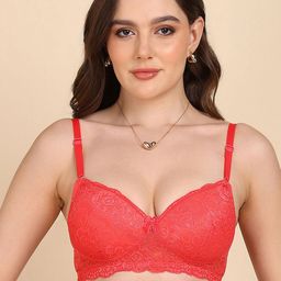DressBerry Women Full Coverage Lightly Padded Lace Bra-picture-22