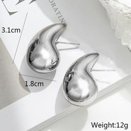 Celestria Teardrop Shaped Korean Studs image 2