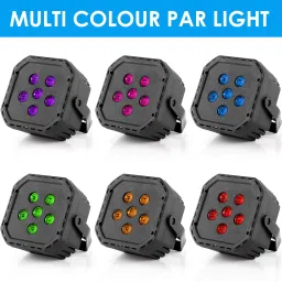 mobizac 6 LED Stage Disco Par Light with Remote Controller RGB Disco DJ Single Disco Ball image 5
