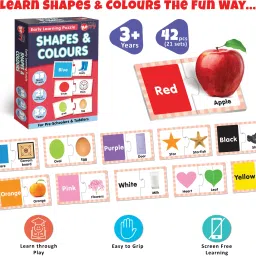 little berry Shapes and Colours Early Learning Puzzle Game for Kids 2+ Years - Learning Toy image 3