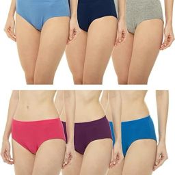 Pack of 6 Women Hipster Multicolor Panty-image-19
