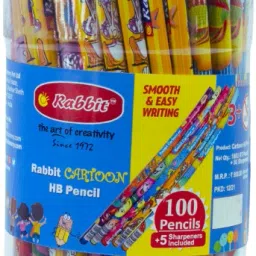 Cartoon Pencil (Tri Grip)100 pcs Pencil Jar for Kids Pencil-11