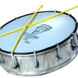 Steel Dhol Tasha Drum with Stick, Steel Dholak [14 inch] Conga (Skin) Conga-14