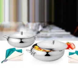 urbanspoon Raga 1.5 Ltr Silver Belly Stainless Steel Serving Bowl with Lid-picture-18