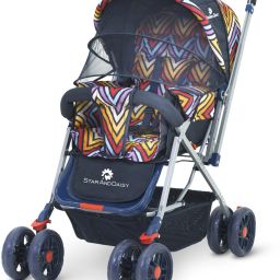 Reversible Baby Stroller and Pram with Mosquito Net and Wheel Breaks Stroller Stroller-image-15