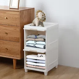 2-Door 2-Shelf Plastic foldable Cupboard PC Collapsible Wardrobe-10