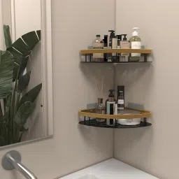 Aluminium Wall Shelf- Gold (Number of Shelves - 2) Aluminium Wall Shelf-15