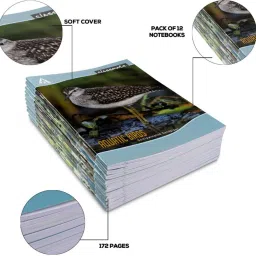 classmate Notebook Regular Notebook Four Lines with Gap 172 Pages image 4