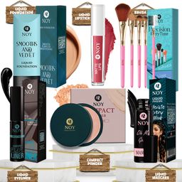 Women’S All-In-One Makeup Kit With Foundation, Lipstick & Eyeliner Combo-2
