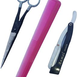 6 Inches Resharpening Professional Salon Barber Hair Cutting Scissor Combo Set Scissors-picture-17