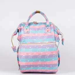 Art on Canvas Chic Diaper Bag Backpack for New Moms (Color Splash) Diaper Bags-image-3