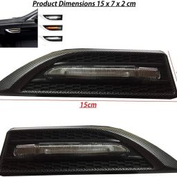 rhtdm Car Side Fender Light with 3 Colour Led Indicator Light (Silver) For New Scorpio Car Dash Indicator Lamp image 2