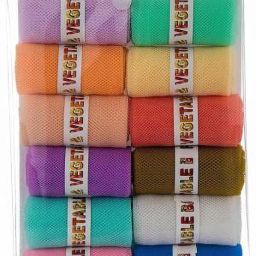 -Brand of Happinesh Multi-purpose Vegetables Fruits Mesh Fridge Storage Washable Zip Bags PACK OF 12 Pack of 12 Grocery Bags-16