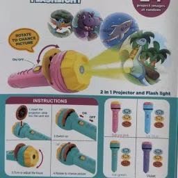 wesoulgifts Projector Toys - 3 Slides 24 Patterns Mini Projector Torch image 3