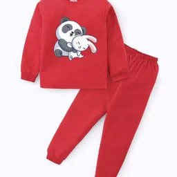 BLUSHES Kids Printed Pure Cotton Night Suit-picture-0