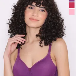INKURV Solid Full Coverage Lightly Padded Bra-picture-5