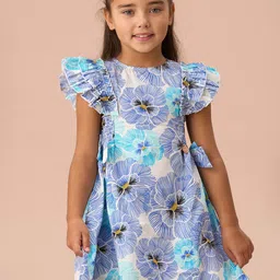Angel & Rocket Floral Print A-Line Mini Dress-image-46