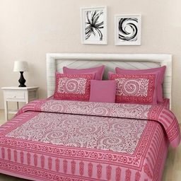 E Elma Unisex Pink Bedsheets-image-64