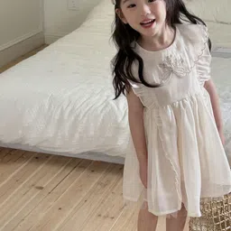 LULU & SKY Flutter Sleeve Fit & Flare Dress-image-26