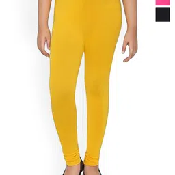 FRENCH KLEIDER Girls 3-Pcs Mid-Rise Churidar-Length Leggings-picture-12