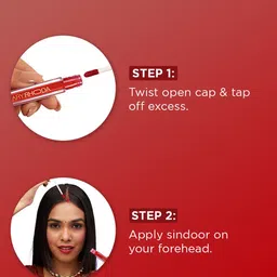 Hilary Rhoda Set Of 2 Ever Mine Liquid Sindoor - 4 ml Each - My Red image 5