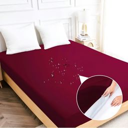 Ultrasleep Maroon Terry Water Resistant Mattress Protector-image-6
