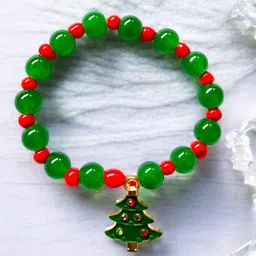 The Roadster Lifestyle Co Men Christmas Tree Charm Beads Bracelet-image-23
