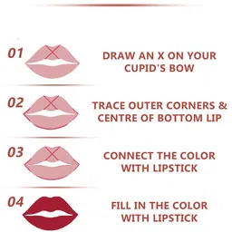 PERPAA Set Of 4 Velvet Kiss Waterproof Matte Liquid Lipstick -3.5 ml Each-Shades -2-3-4-8 image 4