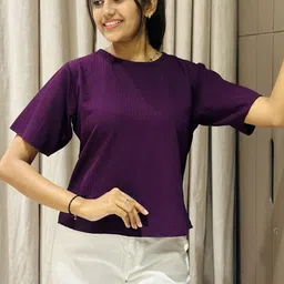 Moda Rapido Self Design Round Neck Drop-Shoulder Sleeves Oversized T-shirt-picture-29