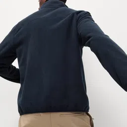 Marks & Spencer Men Mock Collar Solid Casual Open Front Jacket image 5