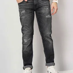 Celio Men Mildly Distressed Slim Fit Jeans-image-18