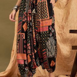 InWeave MULTI ETHNIC High-Rise Loose Fit Harem Pants-56