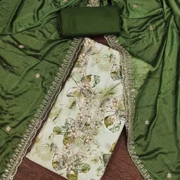 DIVASTRI Embellished Unstitched Dress Material-image-98