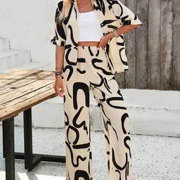 JC Mode Printed Shirt & Trousers Co-Ords-image-96