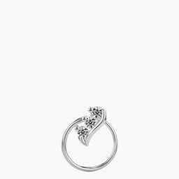 VALANOVA Women 14Kt White Gold Nosepin With Diamond 0.25gms-image-26
