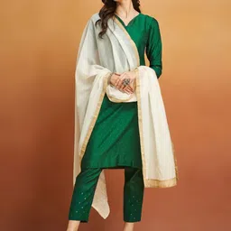 Fabindia Cotton Silk Dupatta-image-26