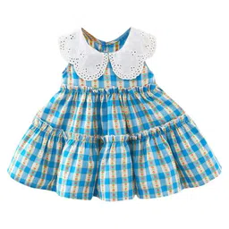 StyleCast x Revolte Checked Peter Pan Collar A-Line Dress-30