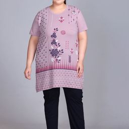 IN Love Women Plus Size Round Neck T-shirt Night suit-picture-15