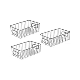 Go Hooked Silver-Toned Set of 3 Regular Multi-Utility Organisers image 3