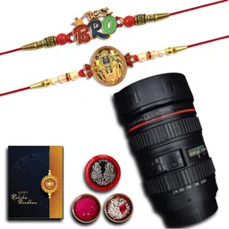 DeoDap Roli Chawal Coin Mug & Greeting Card Rakhi Gift Set-image-28