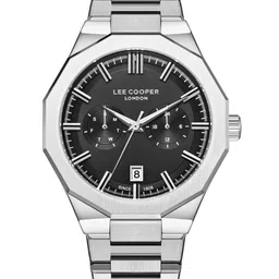 Lee Cooper Men Brass Dial & Stainless Steel Bracelet Style Straps Analogue Multi Function Watch LC08018.350-image-66