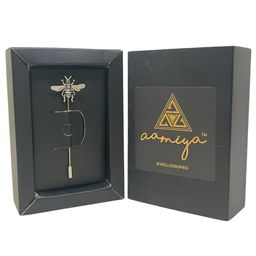 AAMIYA CREATIONS Men Honeybee Design Laple Pin Minimal Brooch-image-83