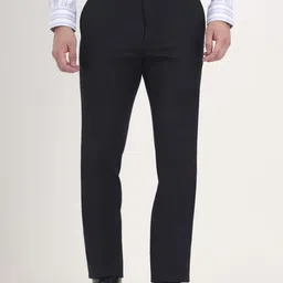 METAL Men Solid Slim Fit Trousers-image-28