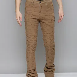 WAIMEA Men Comfort Bootcut Slash Knee Stretchable Jeans-picture-43