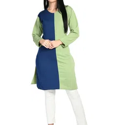 MTI Fashions Women Solid Fleece Warm Stylish Kurtis for Winter-picture-20