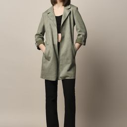 ONLY Women Suede Longline Parka Jacket-39