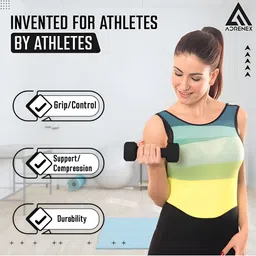 ADRENEX Set Of 2 Fixed Weight Dumbbell 6 kg Each image 2